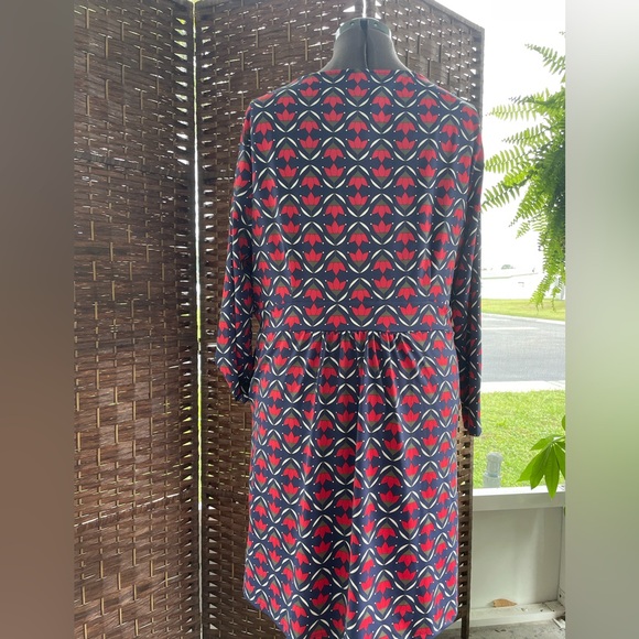 TALBOTS Effortless Jersey A-Line Dress - Ditsy Flip - Picture 4 of 12